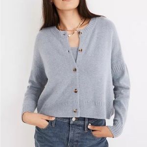 Madewell Clemence cropped sweater tank and cropped cardigan combo